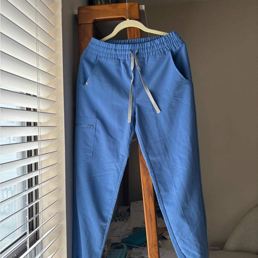 Figs Ciel Blue Jogger Scrubs XS